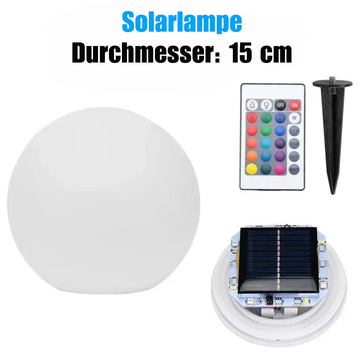 SolaraGlow – Solarbetriebene Kugelleuchte mit warmem LED-Licht für den Garten