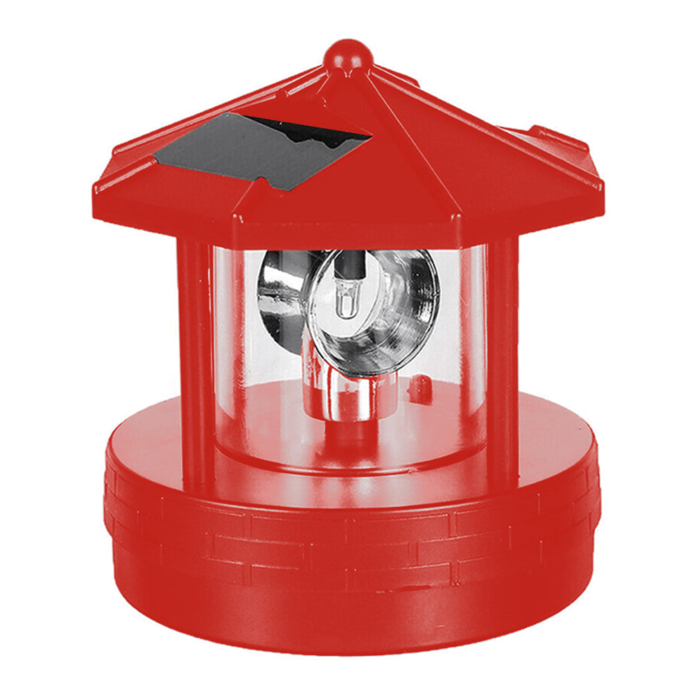 LumeWave - Solar LED Leuchtturm Lampe mit 360-Grad Rotation für Garten und Terrasse