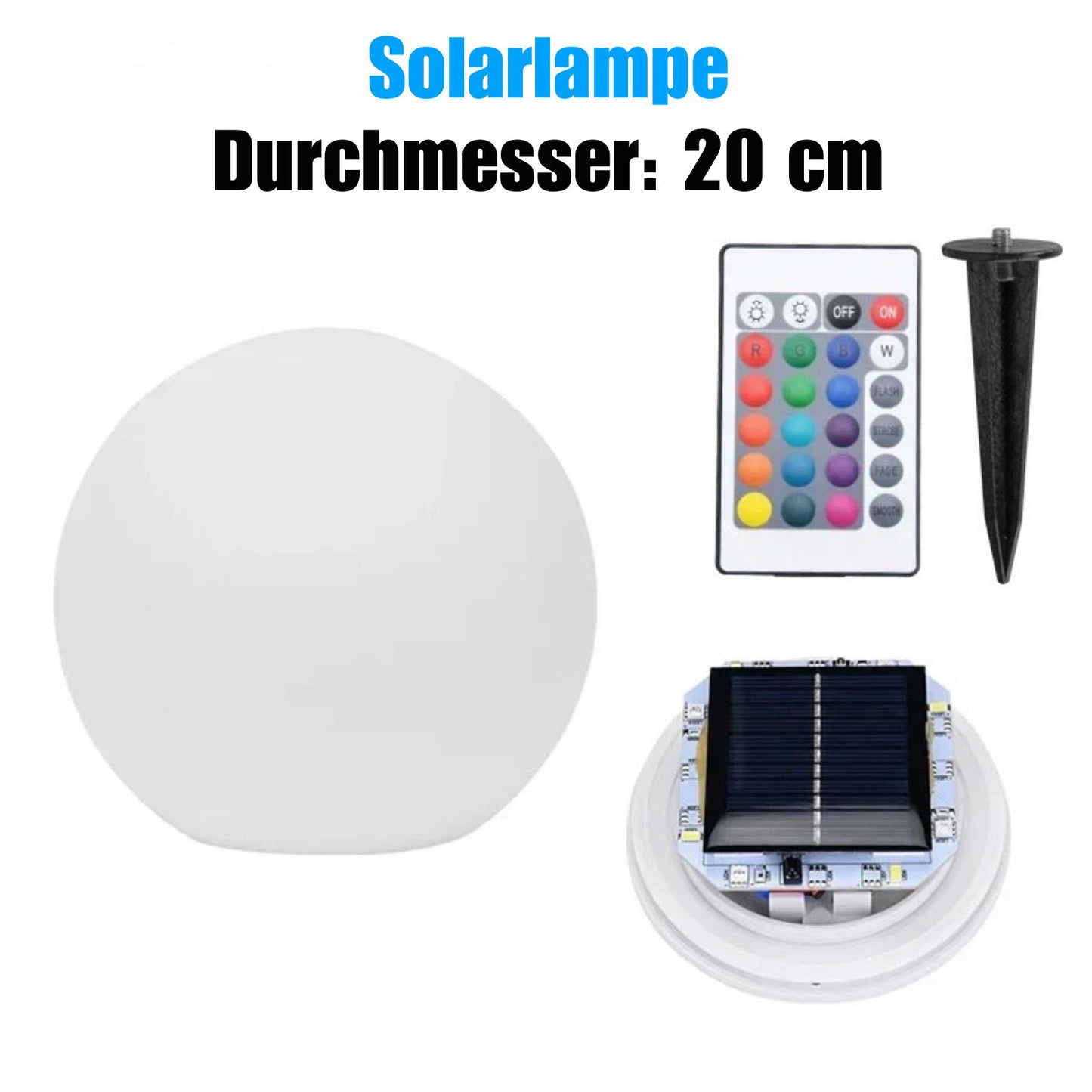 SolaraGlow – Solarbetriebene Kugelleuchte mit warmem LED-Licht für den Garten