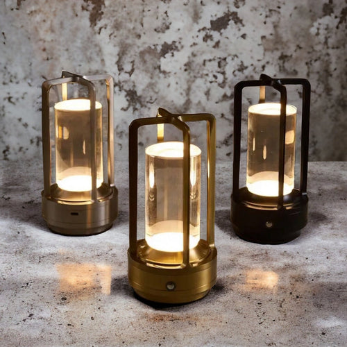 LichtNest - Kabellose Tischlampe mit Dimmfunktion für drinnen und draußen - Elegante LED Tischleuchte 1