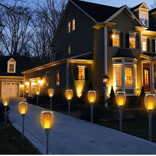 LumenTorch - Solar-Fackeln mit Flackernder LED-Flamme für Garten