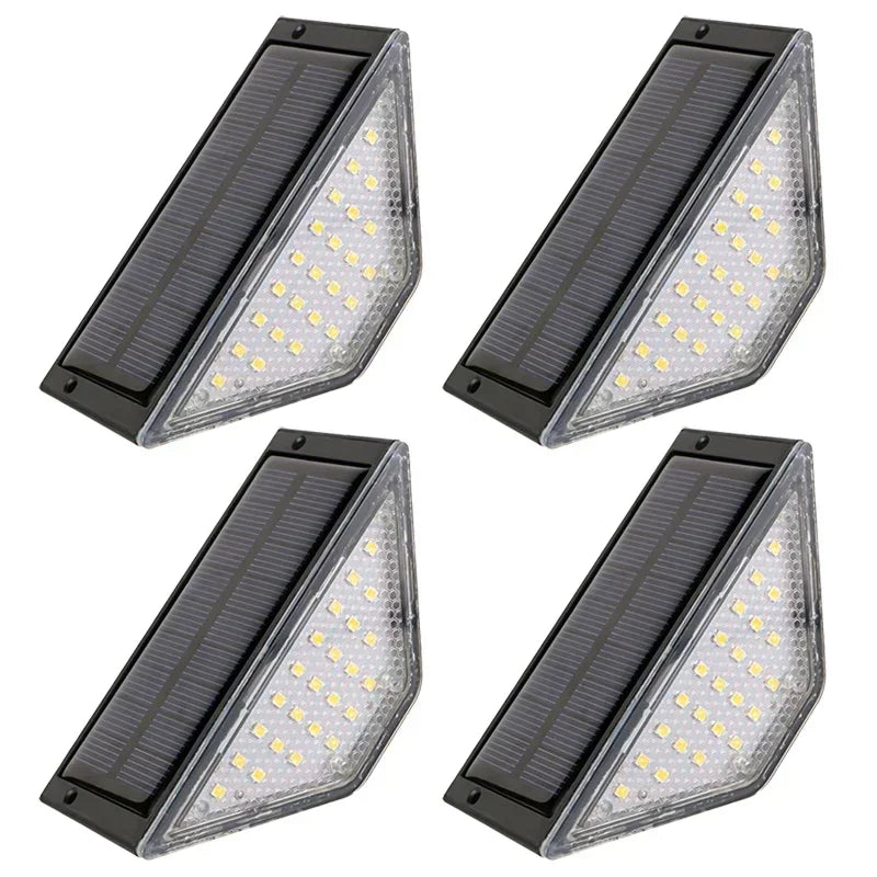 LumenStep - LED Solar Treppenleuchte für Garten, Balkon und Terrasse, wasserdicht und dimmbar