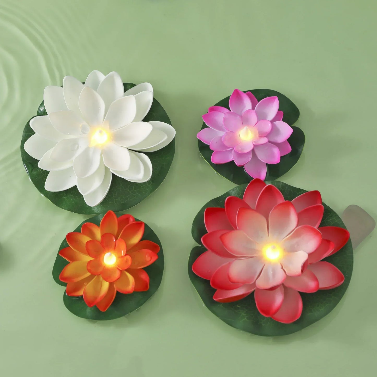 GlowLotus - LED Lotusblume mit farbwechselndem Licht für Teich, Garten und Deko