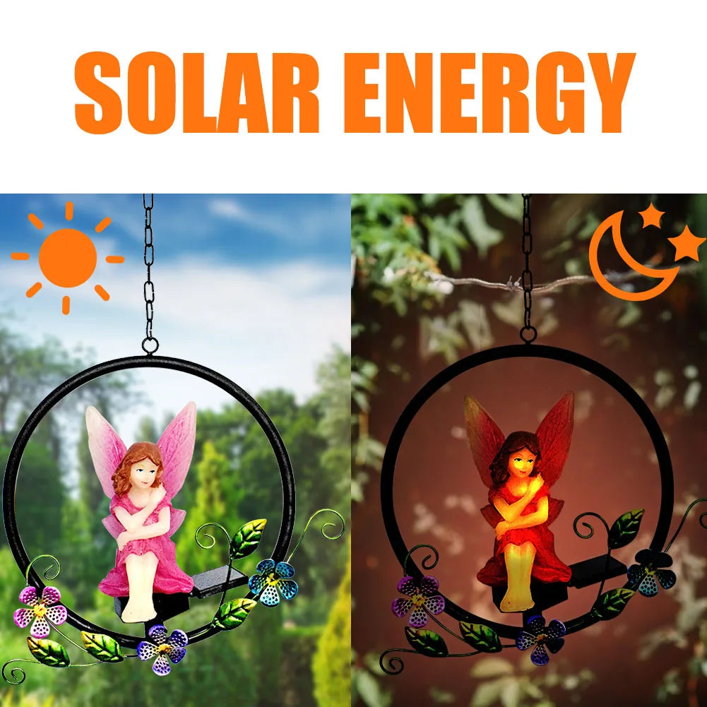 FeenGlow - Zauberhafte Solar-Gartenlampe mit LED für romantische Beleuchtung