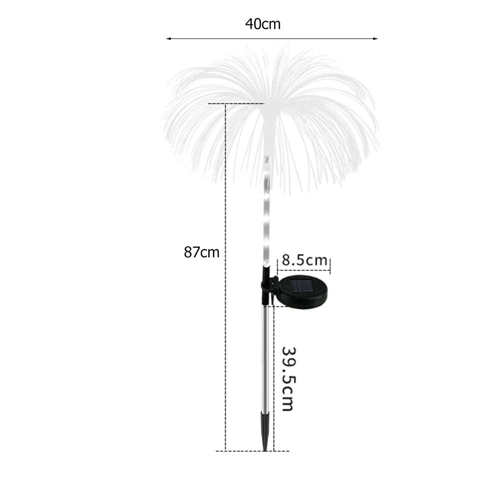 FeenGlow - Zauberhafte Solar-Gartenlampe mit LED für romantische Beleuchtung