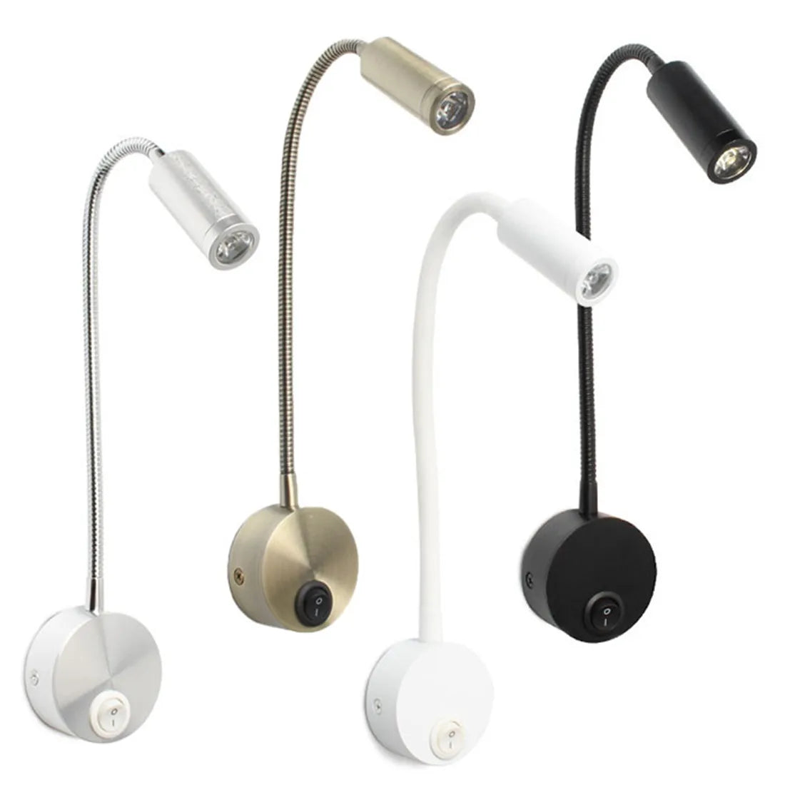 GlowFlex - Flexibele LED Wandleuchte für Bett, Schreibtisch und Wandmontage, Modernes Design