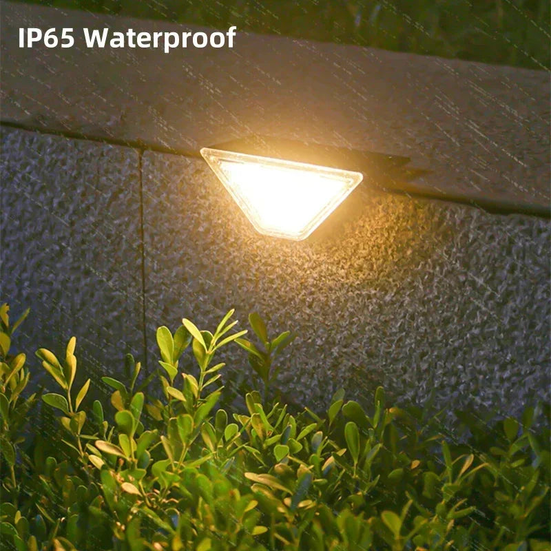 LumenStep - LED Solar Treppenleuchte für Garten, Balkon und Terrasse, wasserdicht und dimmbar