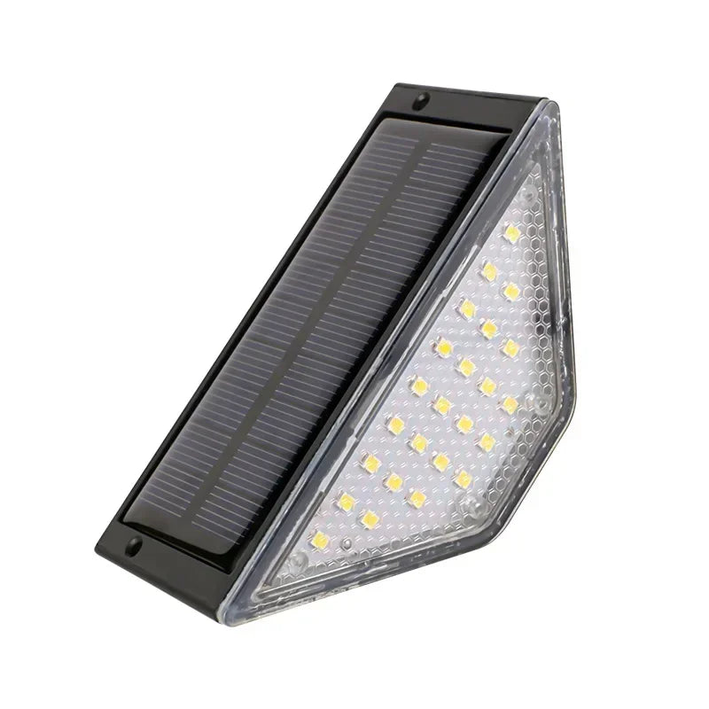 LumenStep - LED Solar Treppenleuchte für Garten, Balkon und Terrasse, wasserdicht und dimmbar