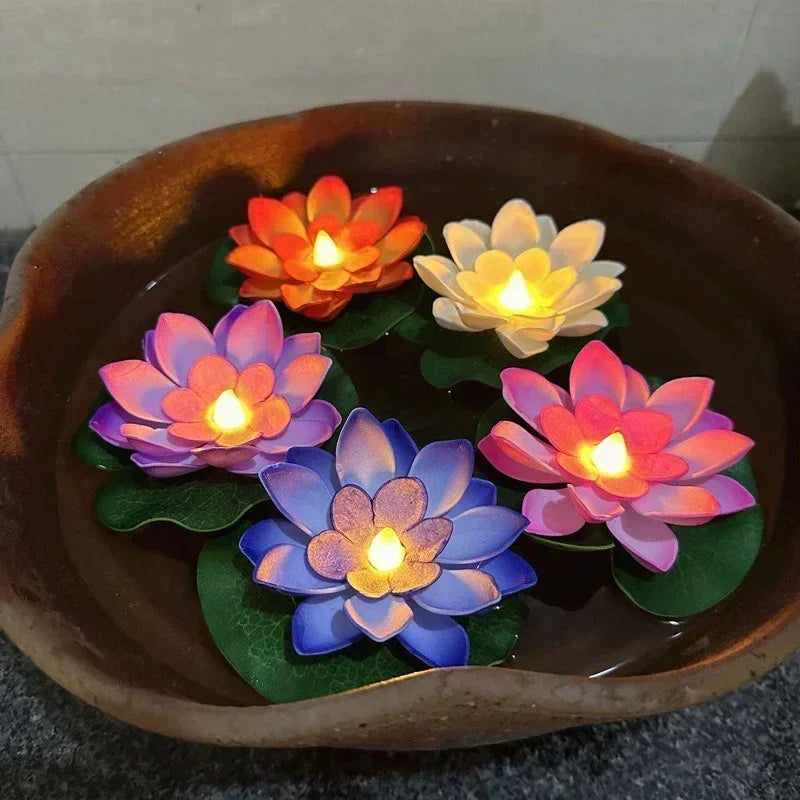 GlowLotus - LED Lotusblume mit farbwechselndem Licht für Teich, Garten und Deko