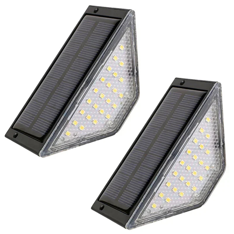 LumenStep - LED Solar Treppenleuchte für Garten, Balkon und Terrasse, wasserdicht und dimmbar