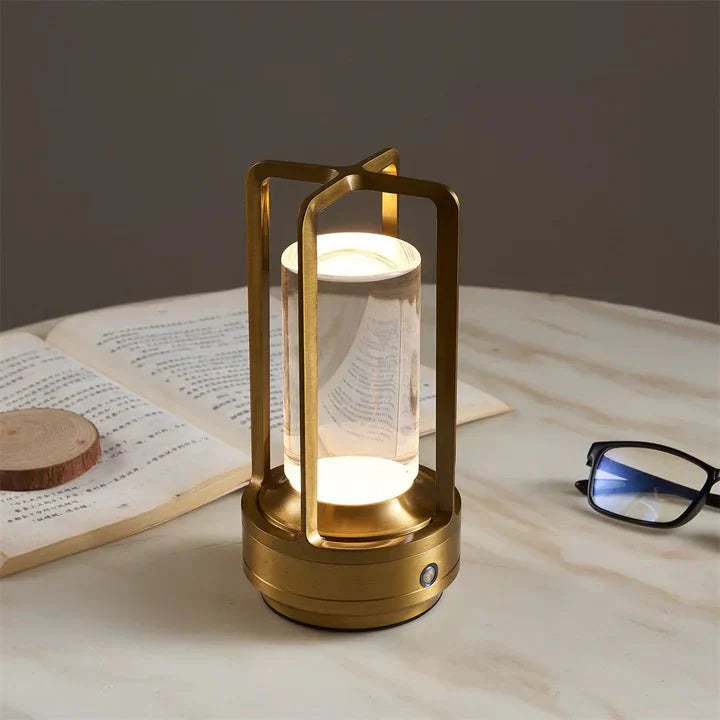 LumenDawn - Tragbare LED Lampe im Morgenröte Design für Garten und Terrasse