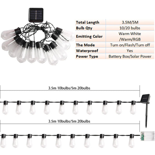 LumaTwigs - Hochbelastbare Solar Lichterkette für stilvolle Gartenbeleuchtung
