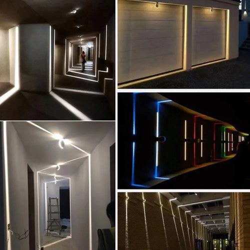 LumeLine - Lineare LED-Wandleuchte für den Außenbereich, modern und wetterfest