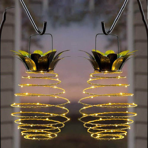 LumiPine - Solar LED-Gartenlampe im tropischen Ananas-Design für den Außenbereich