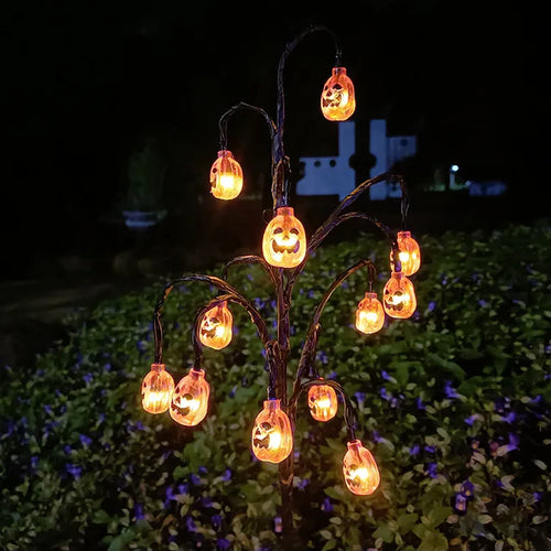 PumpkinGlow - Solarbetriebene Gartenlichter für Herbstliche Atmosphäre und Dekoration