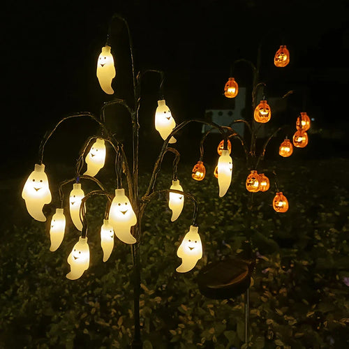 PumpkinGlow - Solarbetriebene Gartenlichter für Herbstliche Atmosphäre und Dekoration