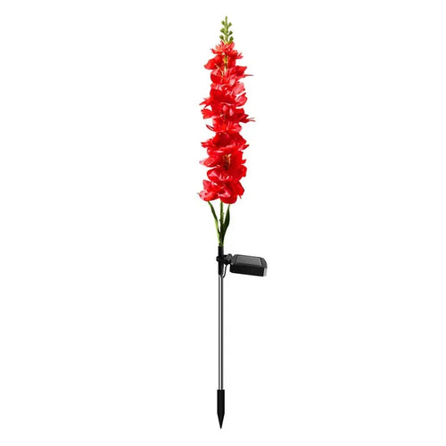LumiFlora - 2 Stück Solarbetriebene LED-Gartenleuchte für bunte Gartenblumen