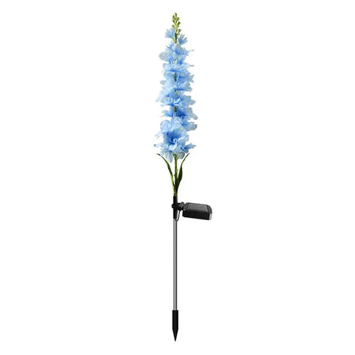 LumiFlora - 2 Stück Solarbetriebene LED-Gartenleuchte für bunte Gartenblumen