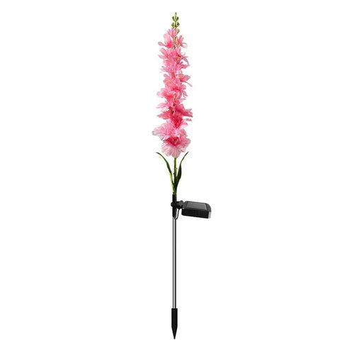LumiFlora - 2 Stück Solarbetriebene LED-Gartenleuchte für bunte Gartenblumen