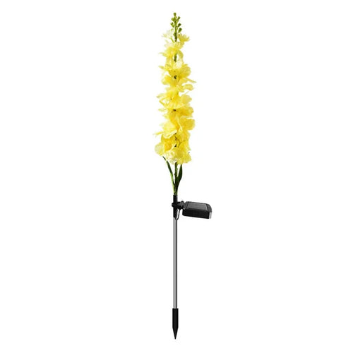 LumiFlora - 2 Stück Solarbetriebene LED-Gartenleuchte für bunte Gartenblumen