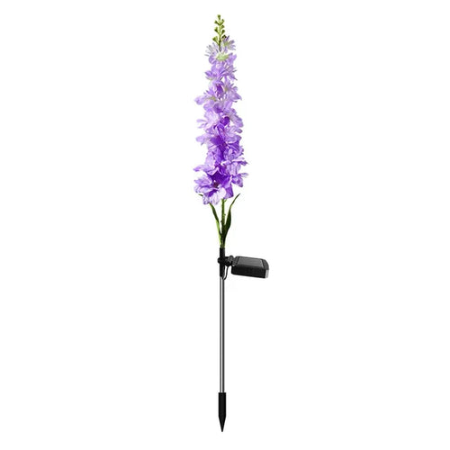 LumiFlora - 2 Stück Solarbetriebene LED-Gartenleuchte für bunte Gartenblumen