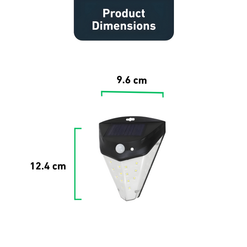 LumenSentry - Solar-Sicherheitsleuchte mit 230° Leuchtwinkel für umfassende Außenbeleuchtung