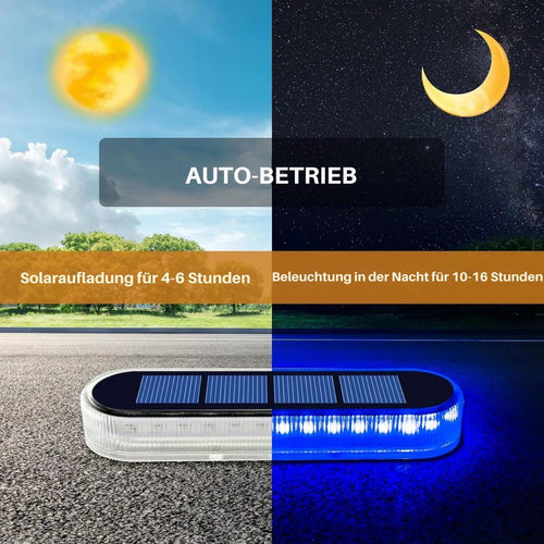 LumenDeck - Solarbetriebene LED Deckleuchte für Außen, wasserdicht, 30 LEDs für Terrasse und Geländer