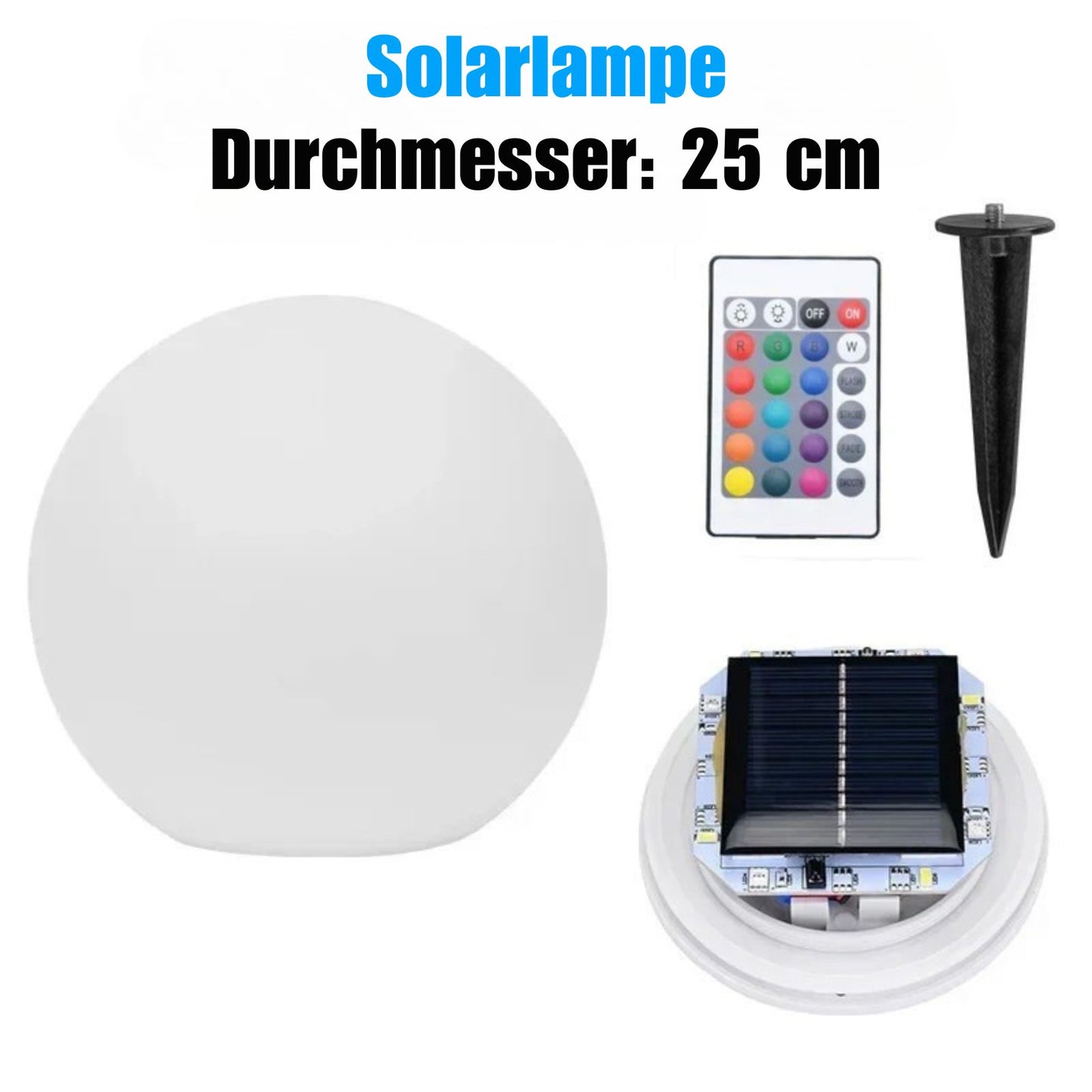 SolaraGlow – Solarbetriebene Kugelleuchte mit warmem LED-Licht für den Garten