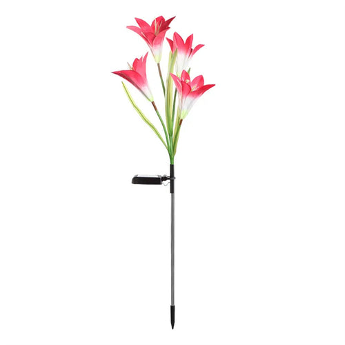 LumenFlora - Solarbetriebene LED Gartenleuchte für draußen, wasserdicht und langlebig