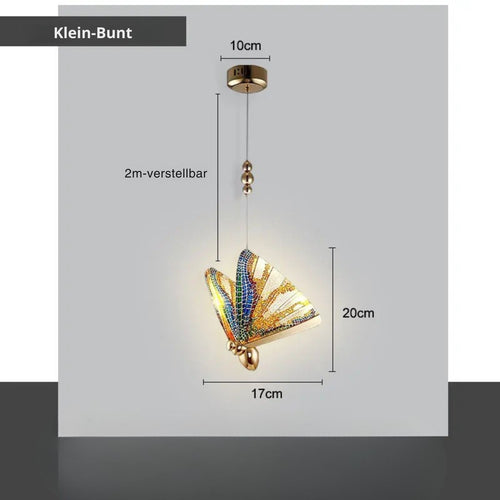 LumiWing - Moderner LED-Kronleuchter in Gold für Schlafzimmer und Wohnzimmer