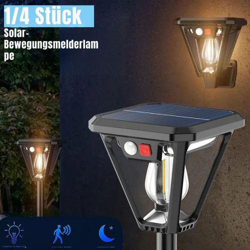 SolarLume - Solar LED Bewegungsmelder für Garten, Rasen und Wandbeleuchtung