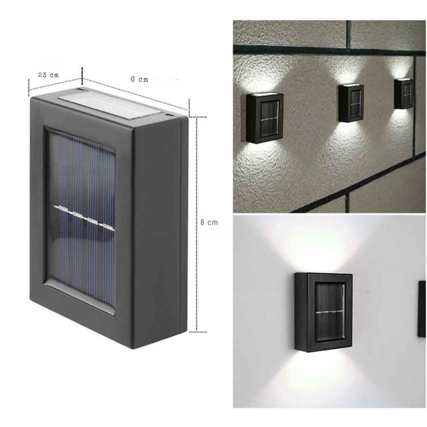 LumiWand – Wetterfeste LED-Solarleuchte für Terrasse und Garten