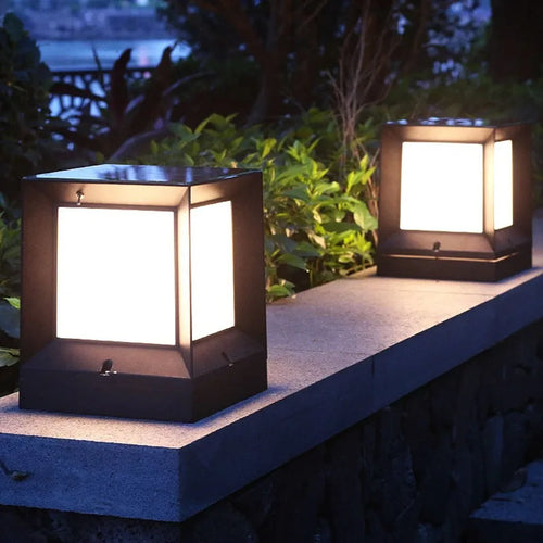 LumenBlock – Würfelförmige LED-Gartenleuchte für stilvolle Beleuchtung