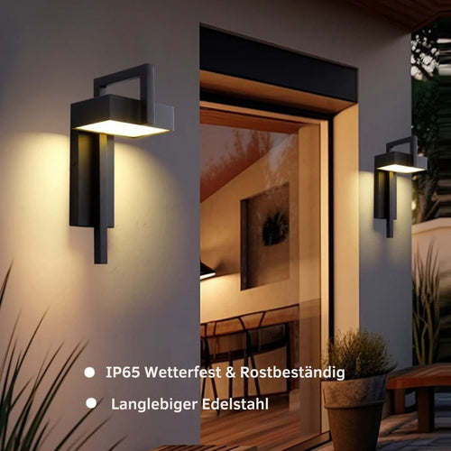 VivaLume - Edelstahl Außenwandleuchte 10W, IP65 Wasserdicht, LED Wandleuchte Außen