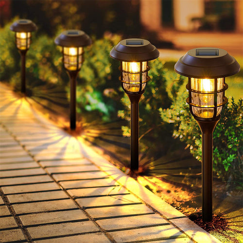 TorchGlow – Elegante LED-Solar-Fackeln für stimmungsvolle Beleuchtung.