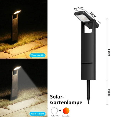 LumaPath - Solarbetriebene LED Gartenlichter mit 2 Modi für Wege und Pfade