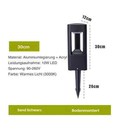 LumiKraft - LED Gartenlicht mit 750 Lumen, IP65 Wetterfest, Energieeffizient, Warm- und Kaltlicht Optionen