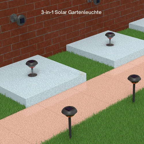 LuxeLumi - Solarbetriebene LED Gartenleuchte mit stilvollem Design
