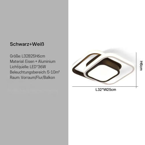 EcoShine LED-Deckenleuchte mit Fernbedienung