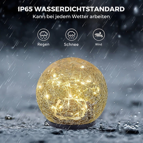 SolarIllume - Solarbetriebene LED Gartenleuchte für draußen, wasserdicht