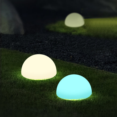 PebbleLume - Solarbetriebene Gartenleuchte im Stein-Design, wetterfest