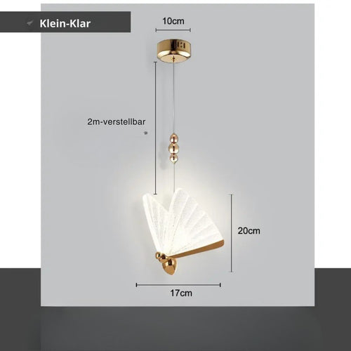 LumiWing - Moderner LED-Kronleuchter in Gold für Schlafzimmer und Wohnzimmer