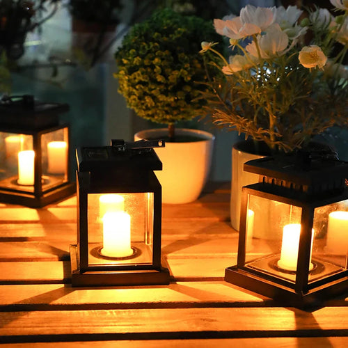 LumiFlame – Romantische Solar-LED-Laterne mit Kerzeneffekt für Garten & Terrasse