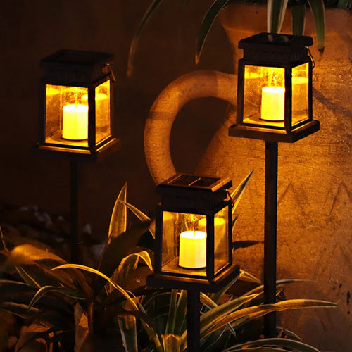 LumiFlame – Romantische Solar-LED-Laterne mit Kerzeneffekt für Garten & Terrasse