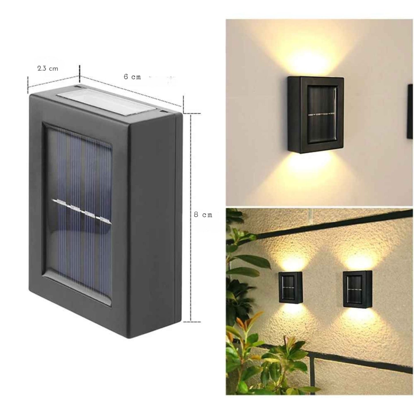 LumiWand – Wetterfeste LED-Solarleuchte für Terrasse und Garten