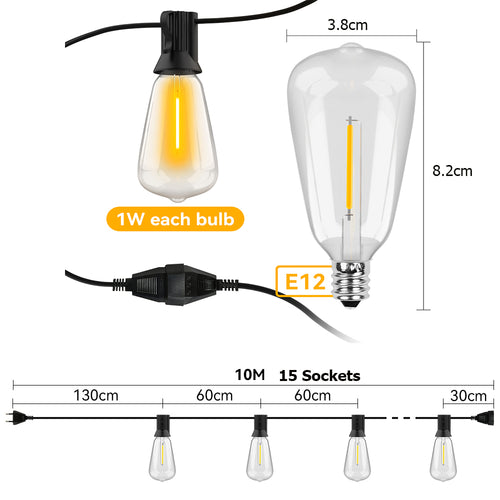 LumiGlow – Magische LED-Lichterkette für stimmungsvolle Außenbeleuchtung