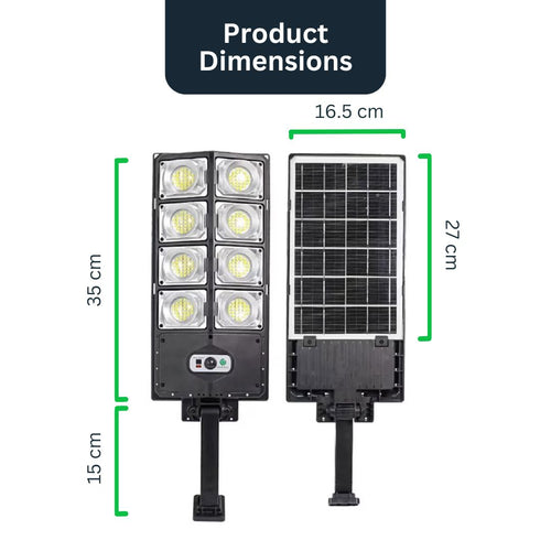 StreetLume - 1000W Solar LED Flutlicht für Straßen, Wege und große Außenbereiche