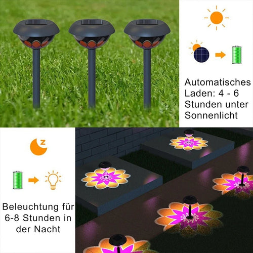 LuxeLumi - Solarbetriebene LED Gartenleuchte mit stilvollem Design