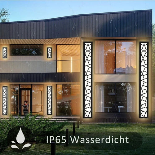LumiSteel - Edelstahl Außenwandleuchte mit LED für Garten und Terrasse, IP65 wasserdicht