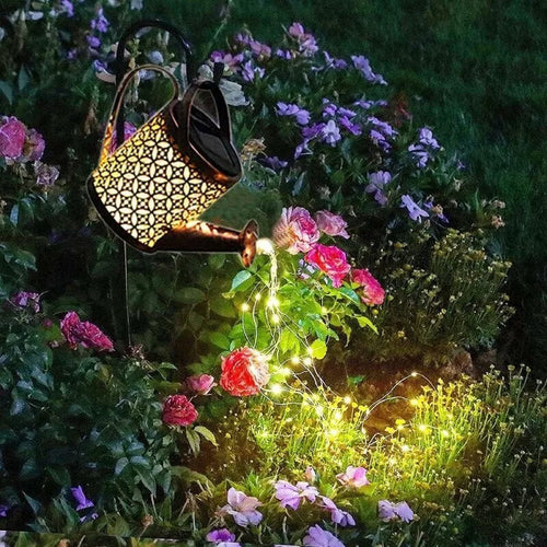 LumenKanne - LED-Solar-Gießkanne für Charmante  Außenbeleuchtung